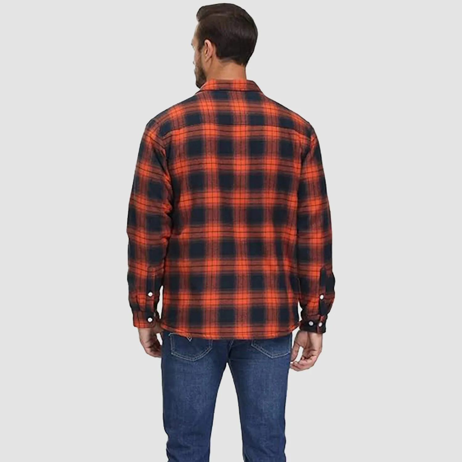 KLAUS | Lined plaid shirt jacket