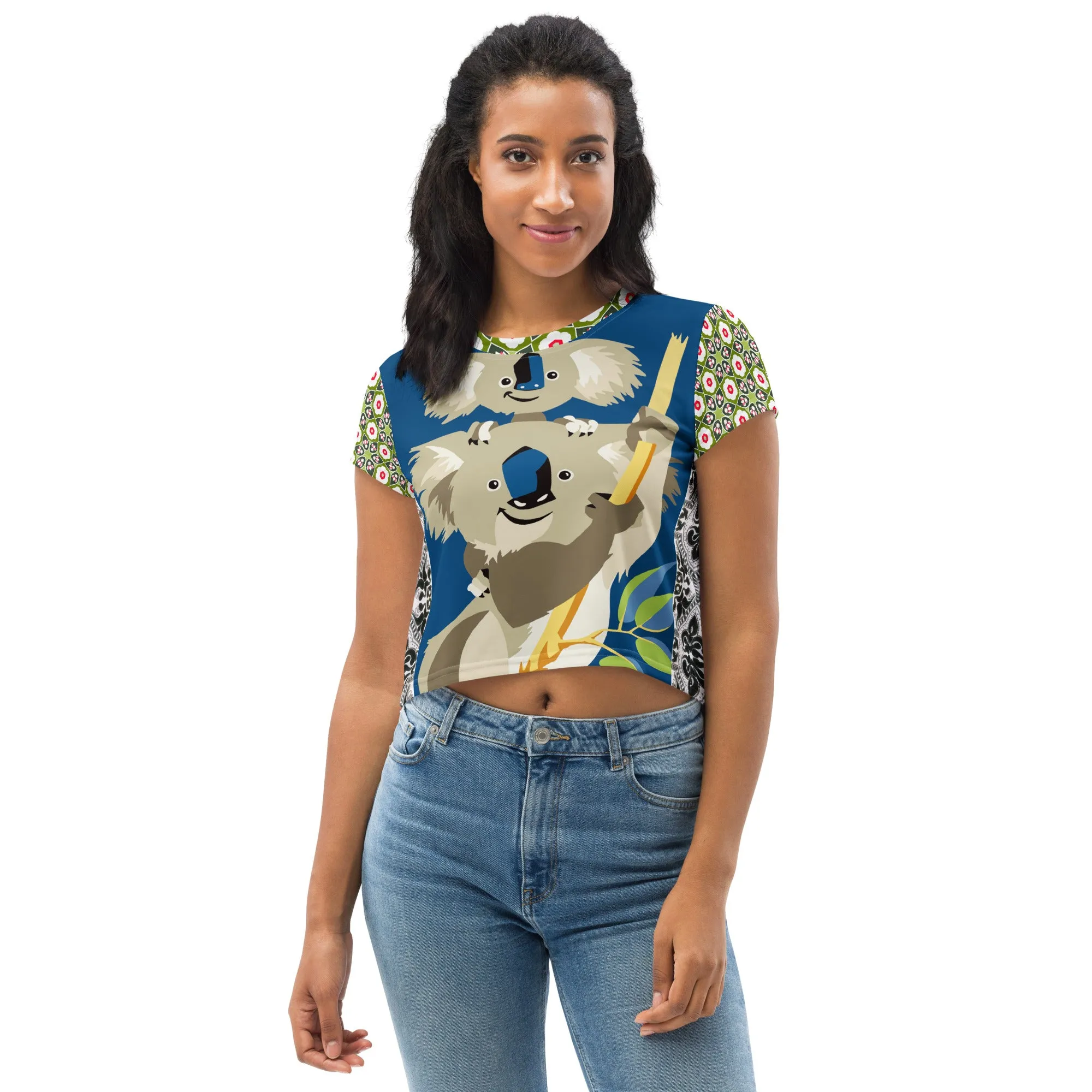 Koala Madness Short Sleeve Crop Tee