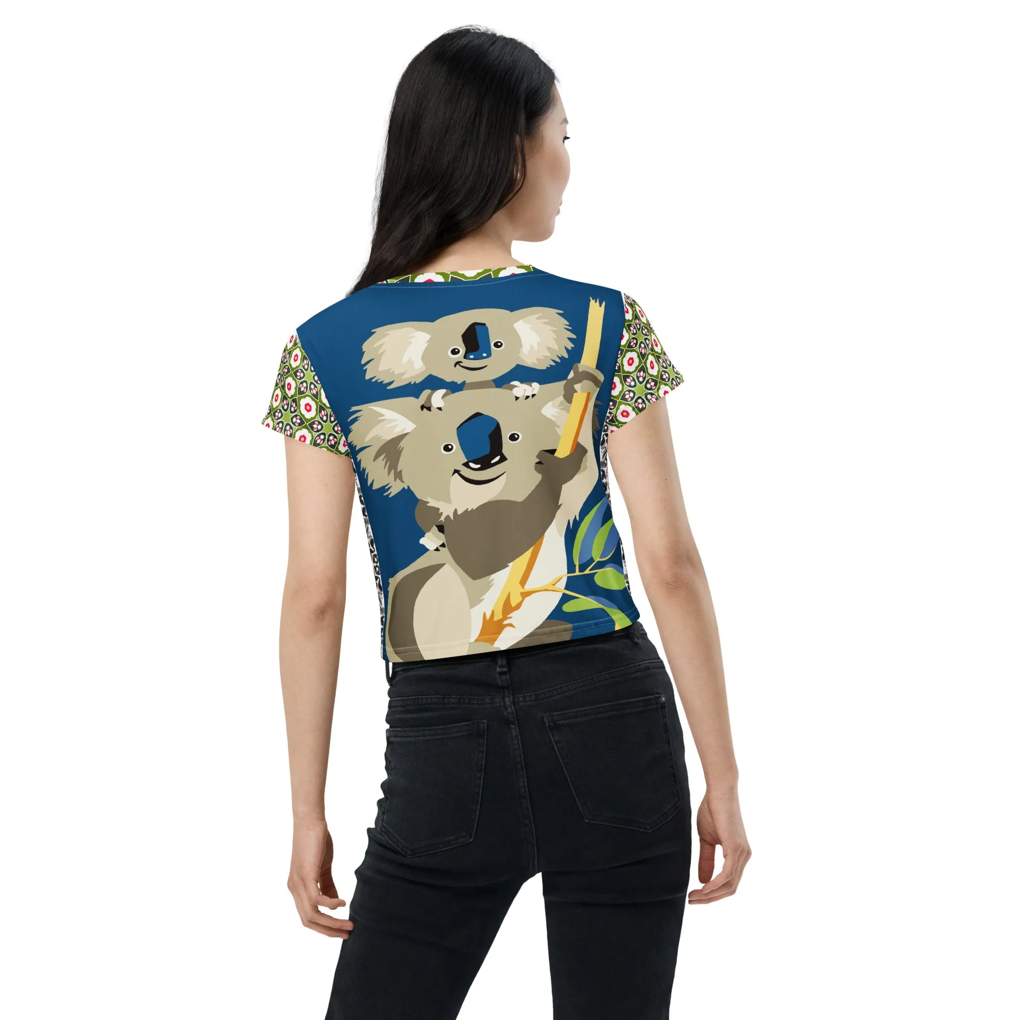 Koala Madness Short Sleeve Crop Tee