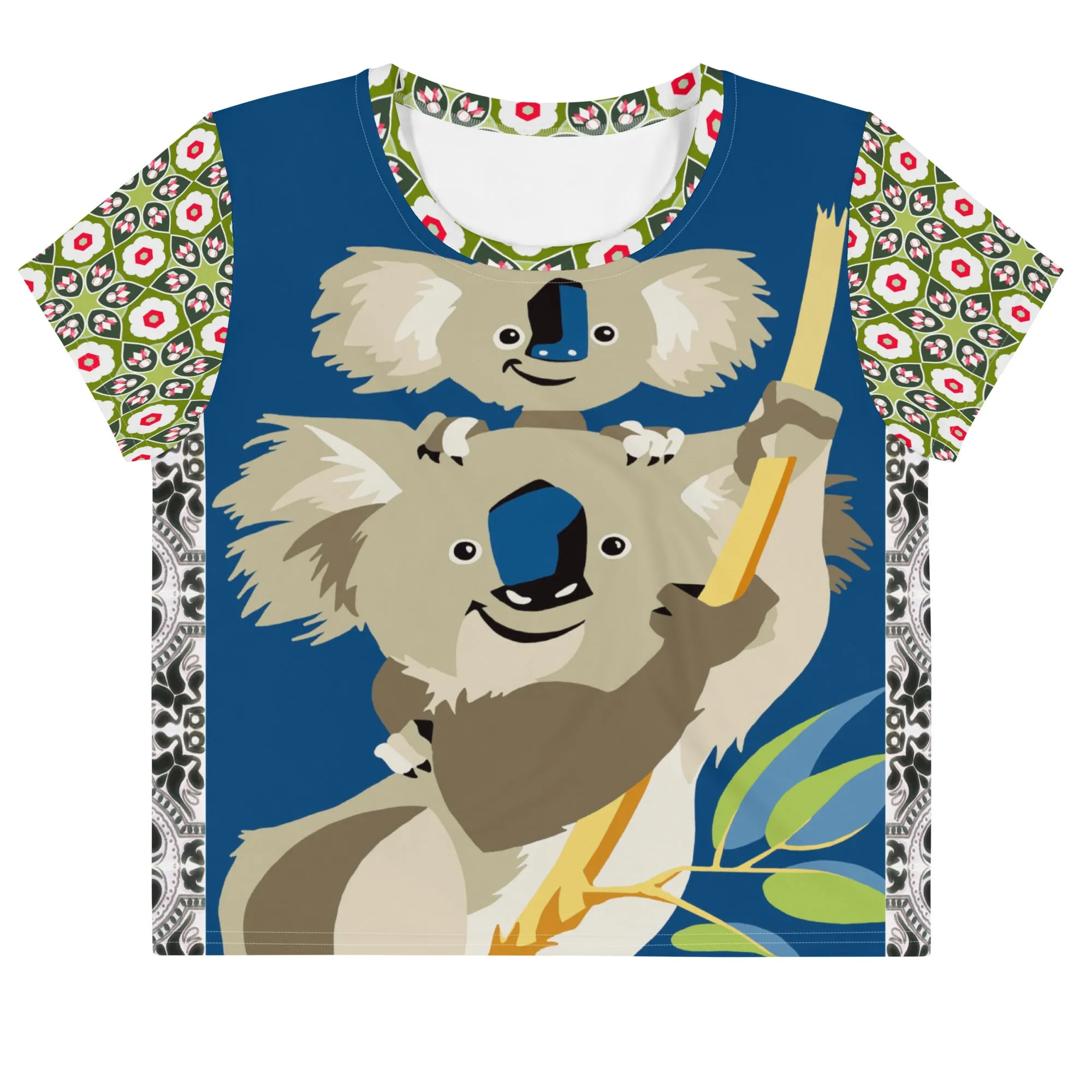 Koala Madness Short Sleeve Crop Tee