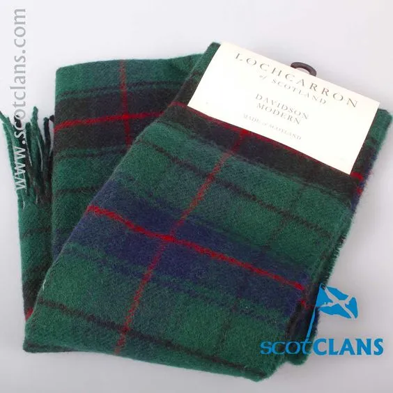 Lambswool Scarf in Davidson Modern Tartan