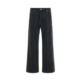 Le Denimes Large Jeans in Black