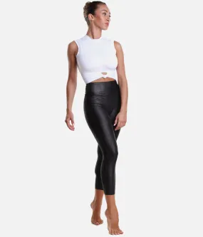 Leather Look Leggings - 0528