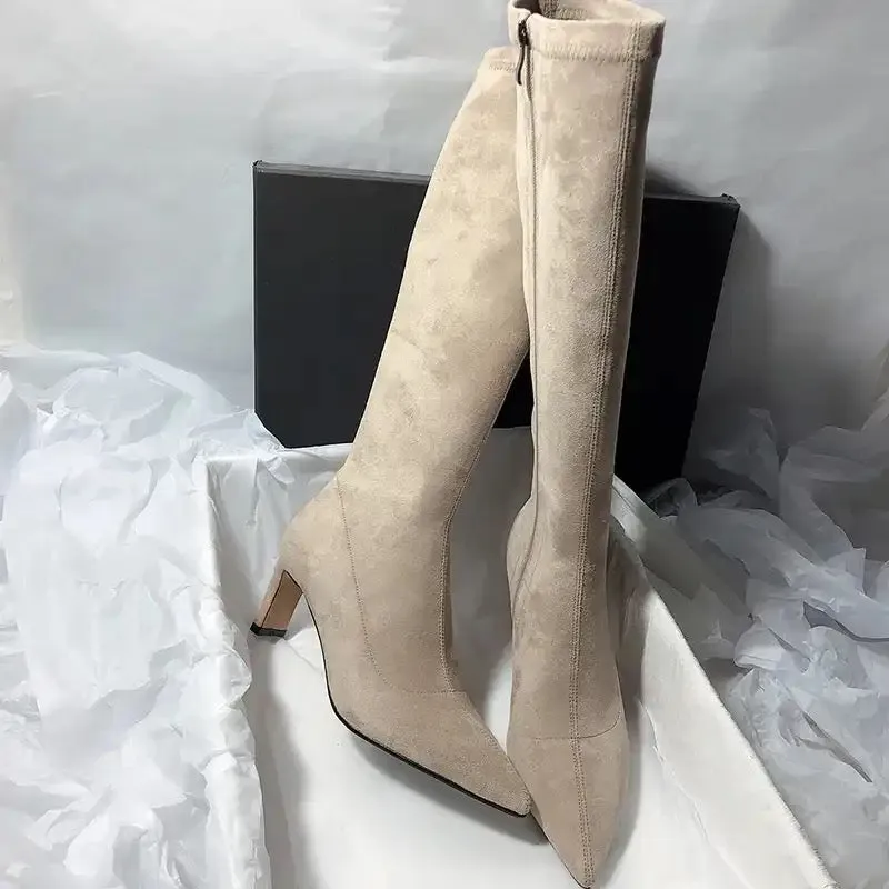 Leona Over Knee Premium Suede Boots