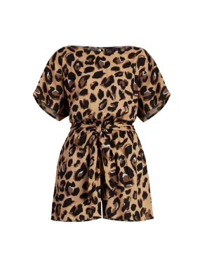 Leopard Dolman Romper