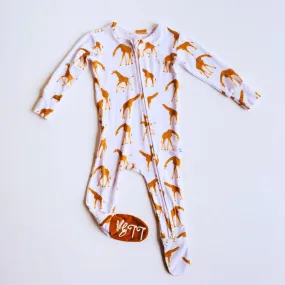 Little Lima Beans Giraffe Footie Romper