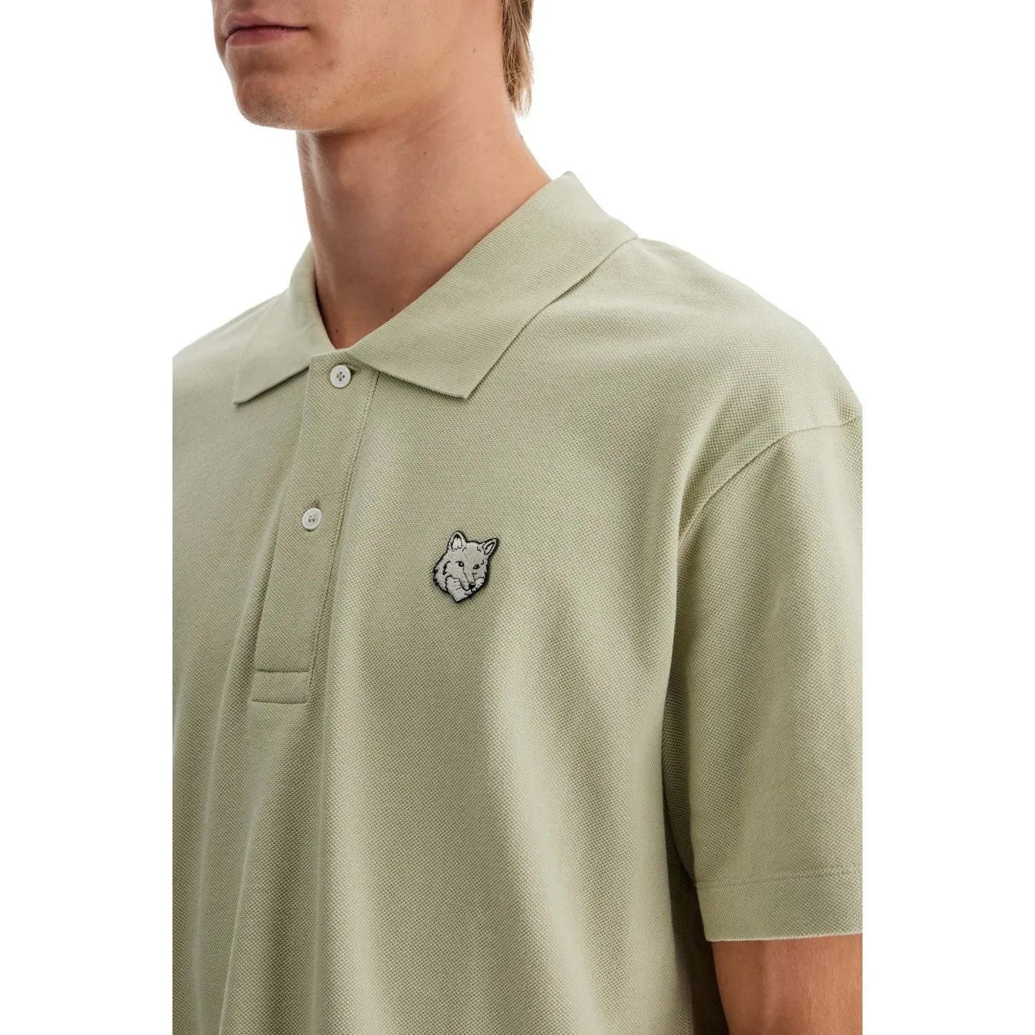 Maison Kitsune 'bold fox head comfort fit polo shirt