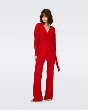 MARILOU JUMPSUIT IN SCARLET