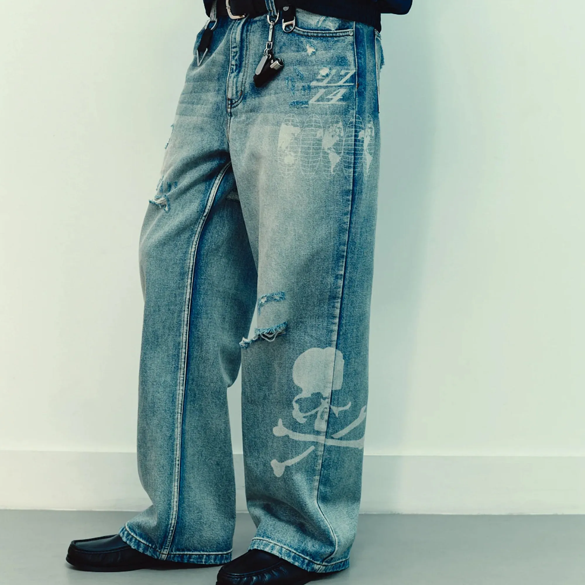 Mastermind JAPAN x C2H4 Mens Totem Laser Jeans