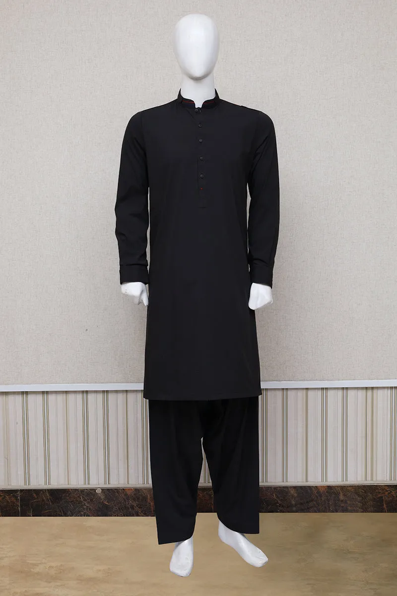 Men Premium Shalwar Kameez Black