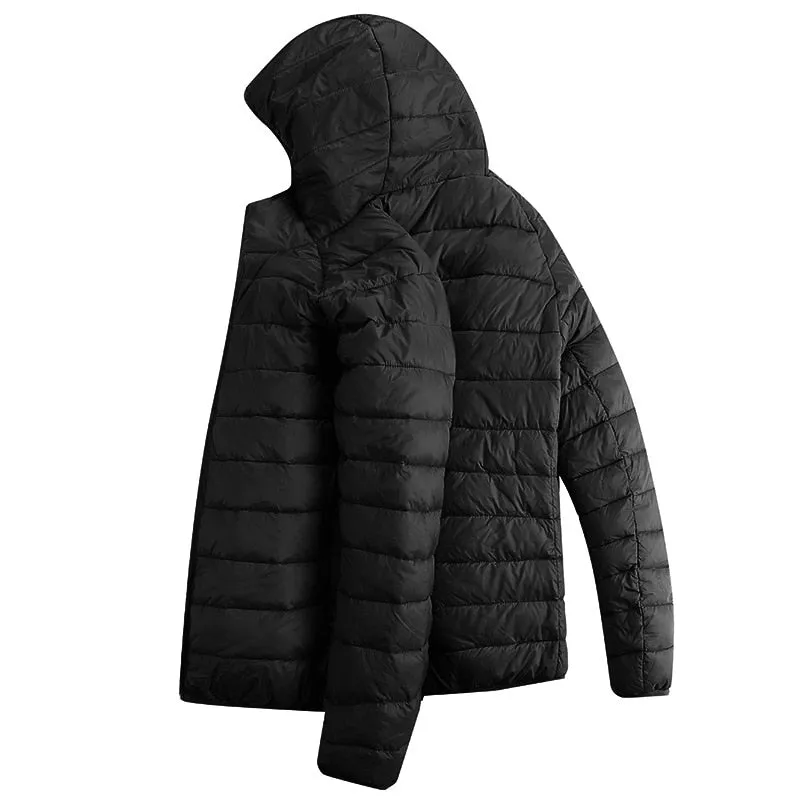 Men Winter Warm Waterproof USB Heating Jacket Thermostat Clothing