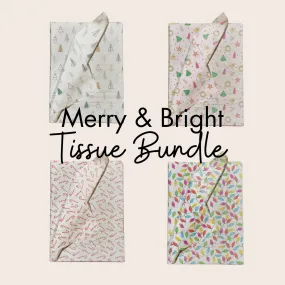 Merry and Bright Tissue Paper Variety Pack for Gift Bags