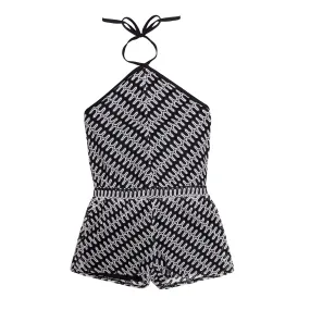 MIA New York Zig Zag Romper - Black & White