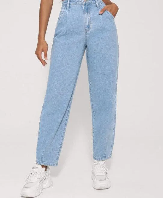 Mid-waist light jeans