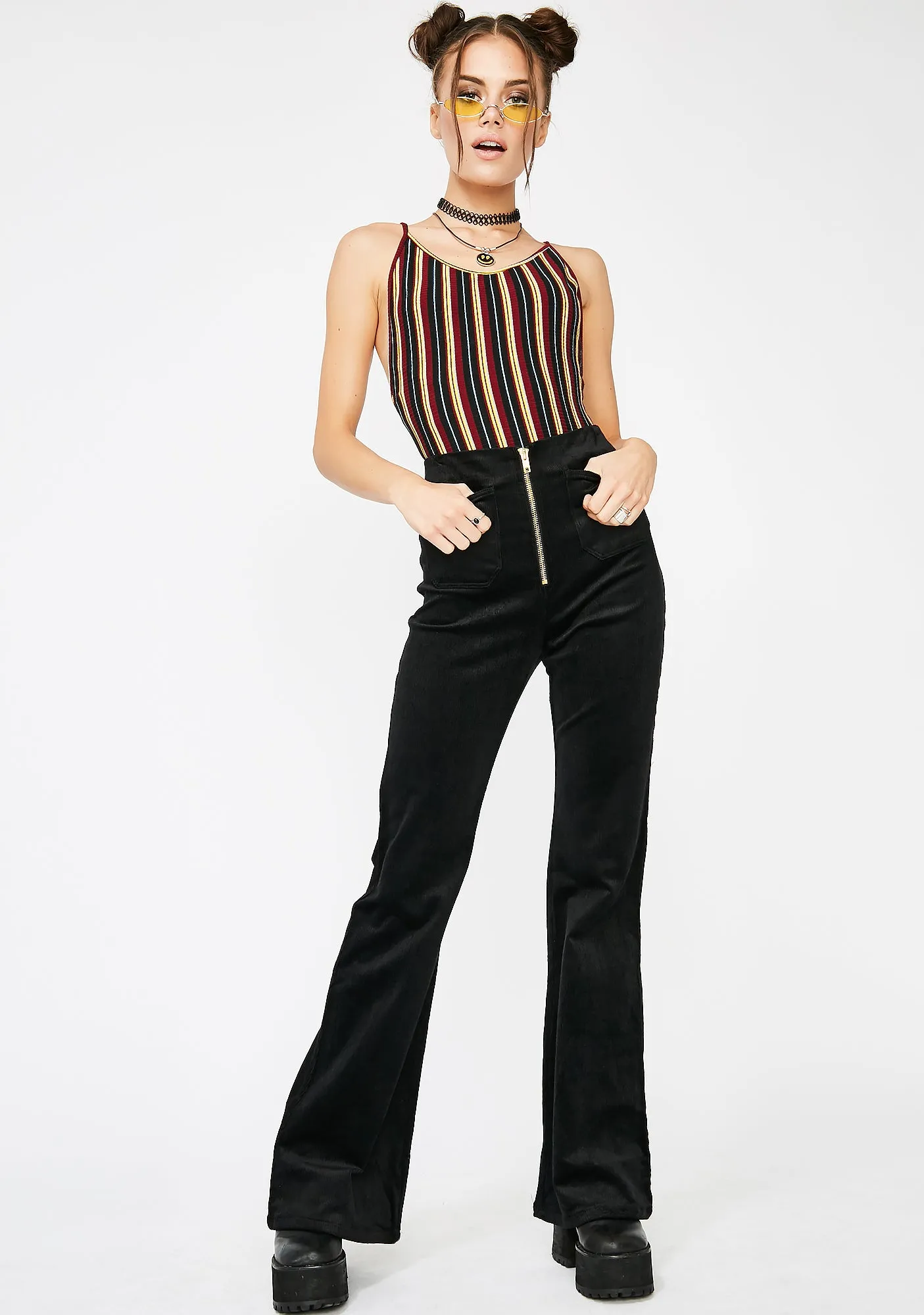 Midnight Hazy Times High Rise Pants