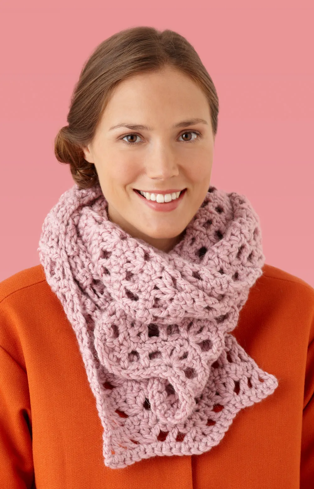 Modern Lace Scarf (Crochet) - Version 1