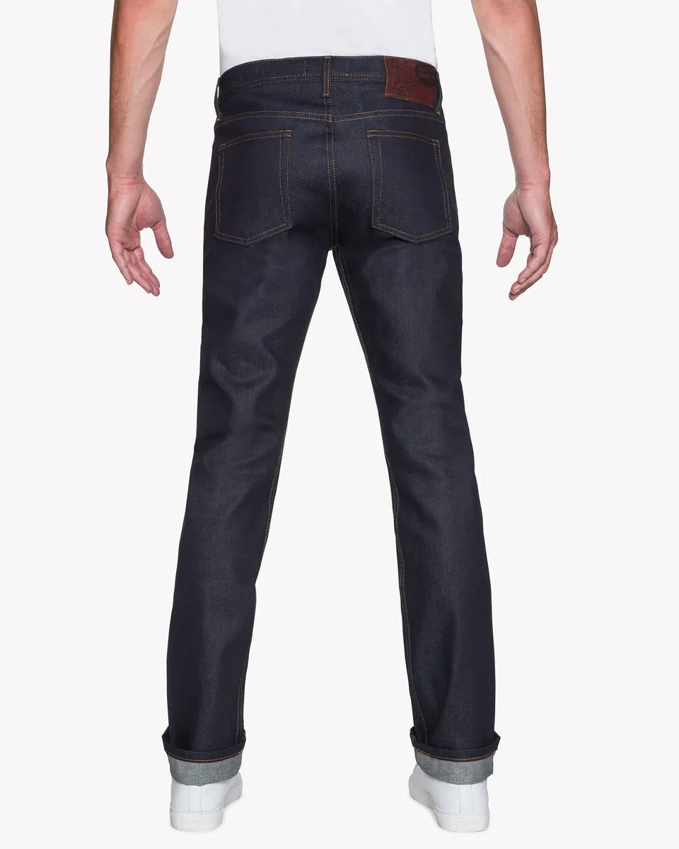 Naked & Famous Weird Guy Regular Tapered Mens Jeans - Nightshade Stretch Selvedge / Indigo