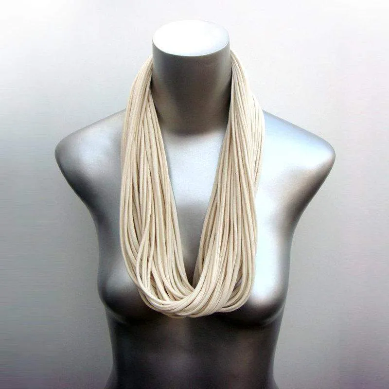 Necklush Infinity Scarf / Cream White / Unisex