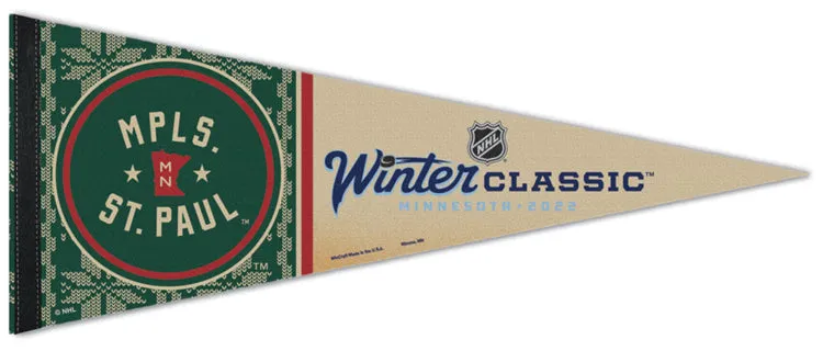 NHL Winter Classic 2022 Minnesota Wild Edition Premium Felt Pennant - Wincraft Inc.