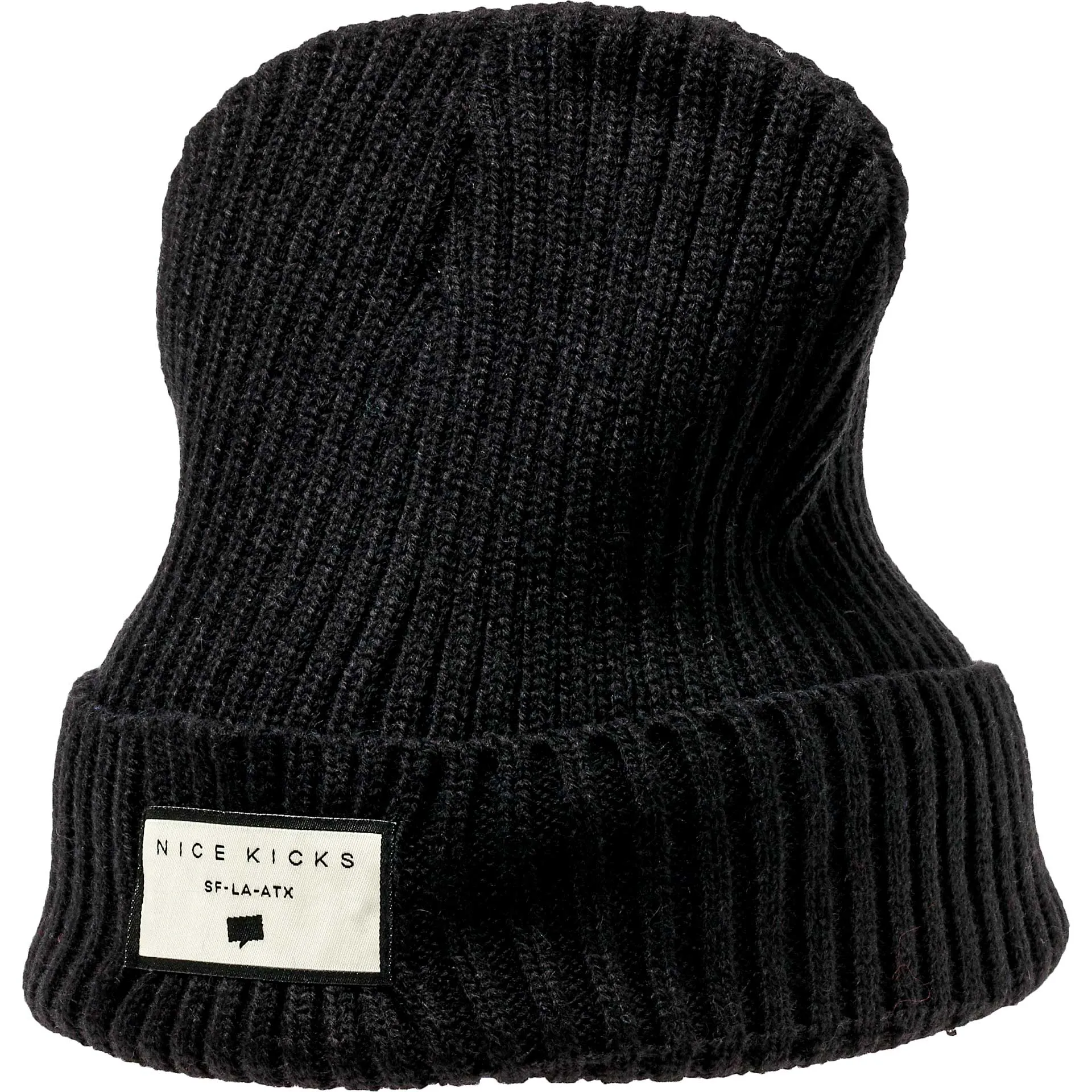 Nice Kicks San Francisco Los Angeles Austin Beanie - Black