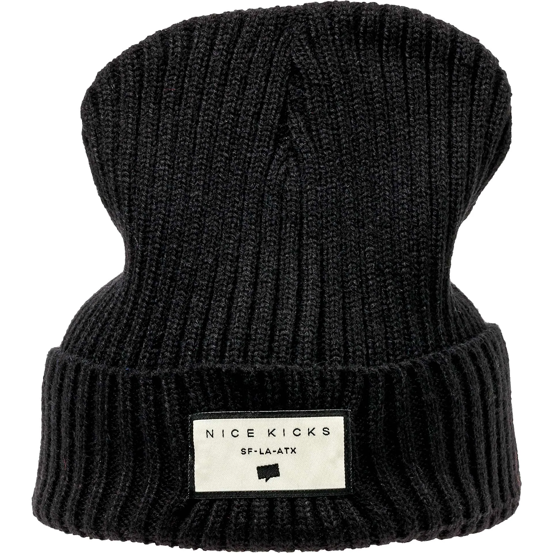 Nice Kicks San Francisco Los Angeles Austin Beanie - Black