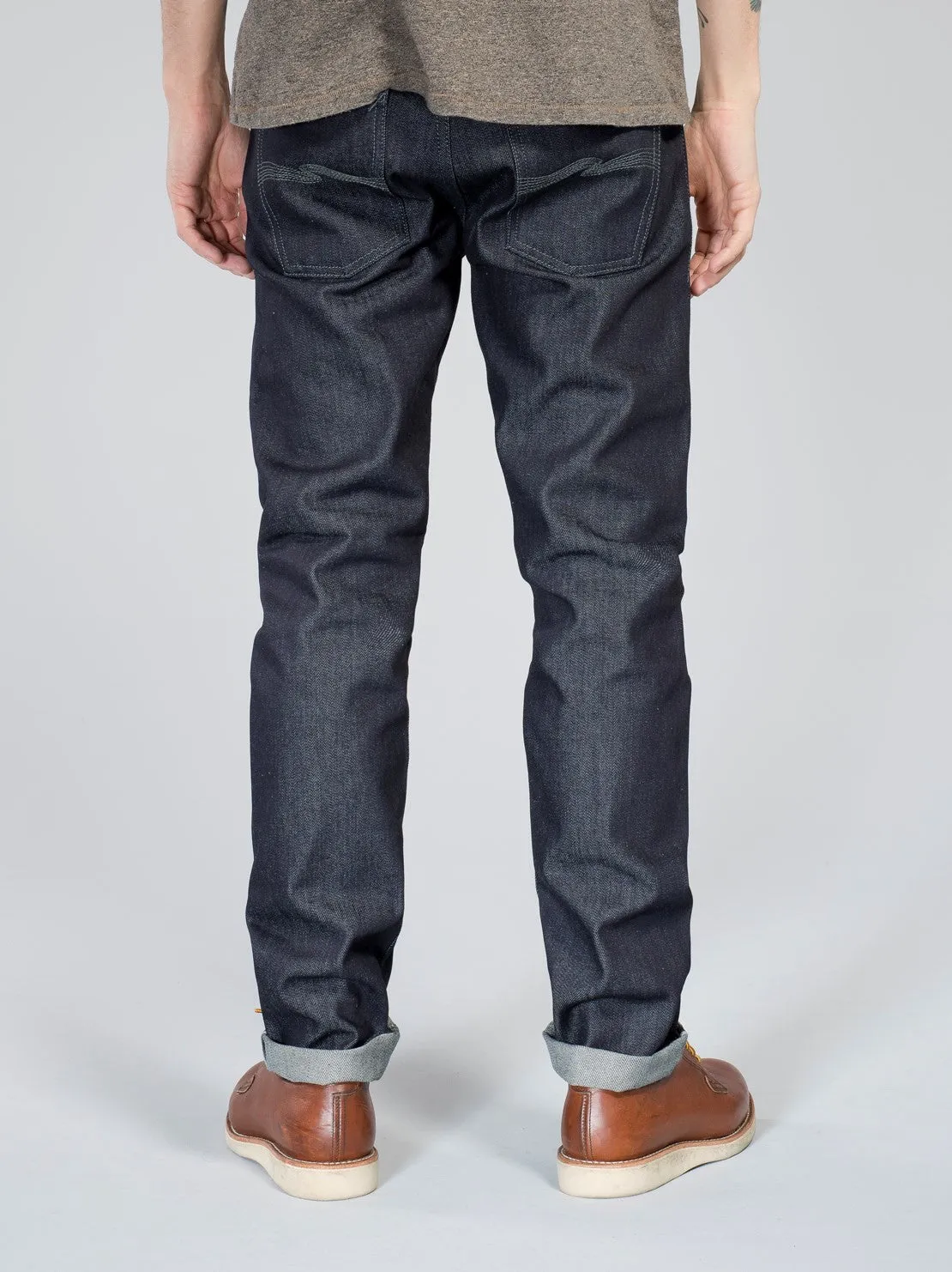 Nudie Jeans Steady Eddie Dry Greytone Selvage