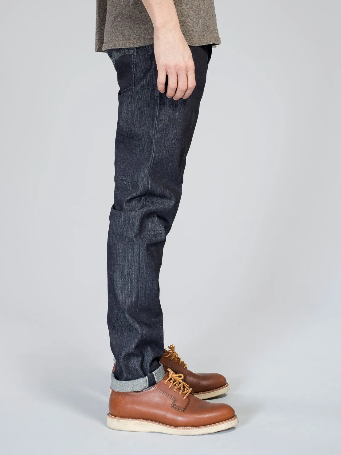 Nudie Jeans Steady Eddie Dry Greytone Selvage