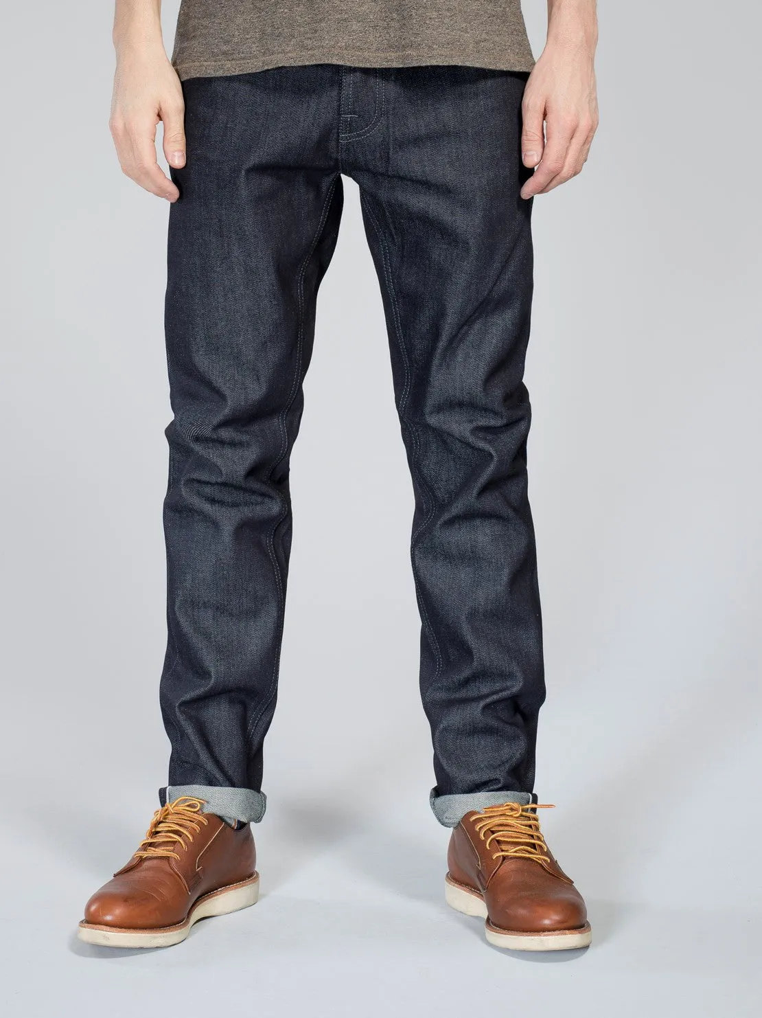 Nudie Jeans Steady Eddie Dry Greytone Selvage