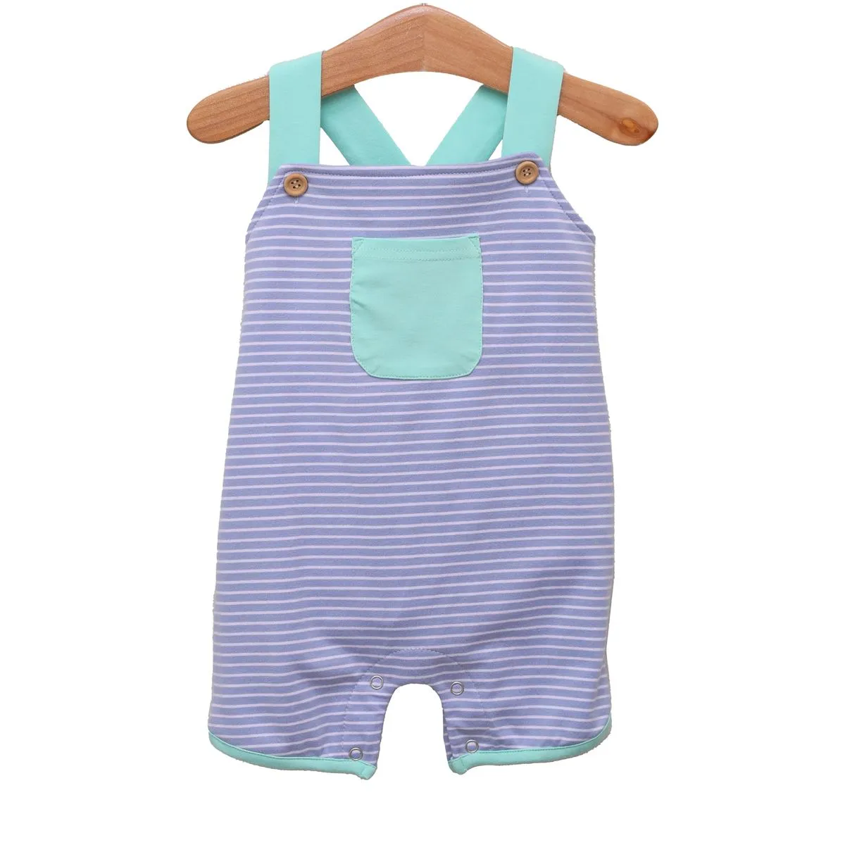 Oliver Shortall- Cadet Blue Stripe/Mint