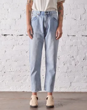 orSlow 80's High Waist Tapered Denim, Sky Blue