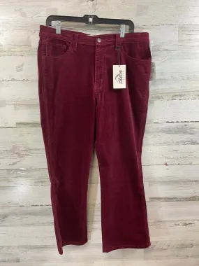 Pants Corduroy By Jordache In Red, Size: 16