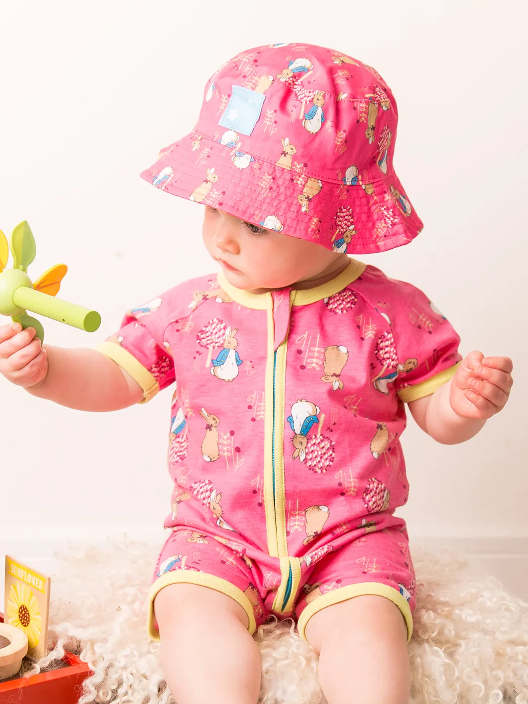 Peter Rabbit Springtime Zip-Up Romper