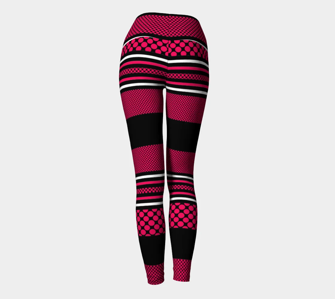 Pink Polkadot Yoga Leggings