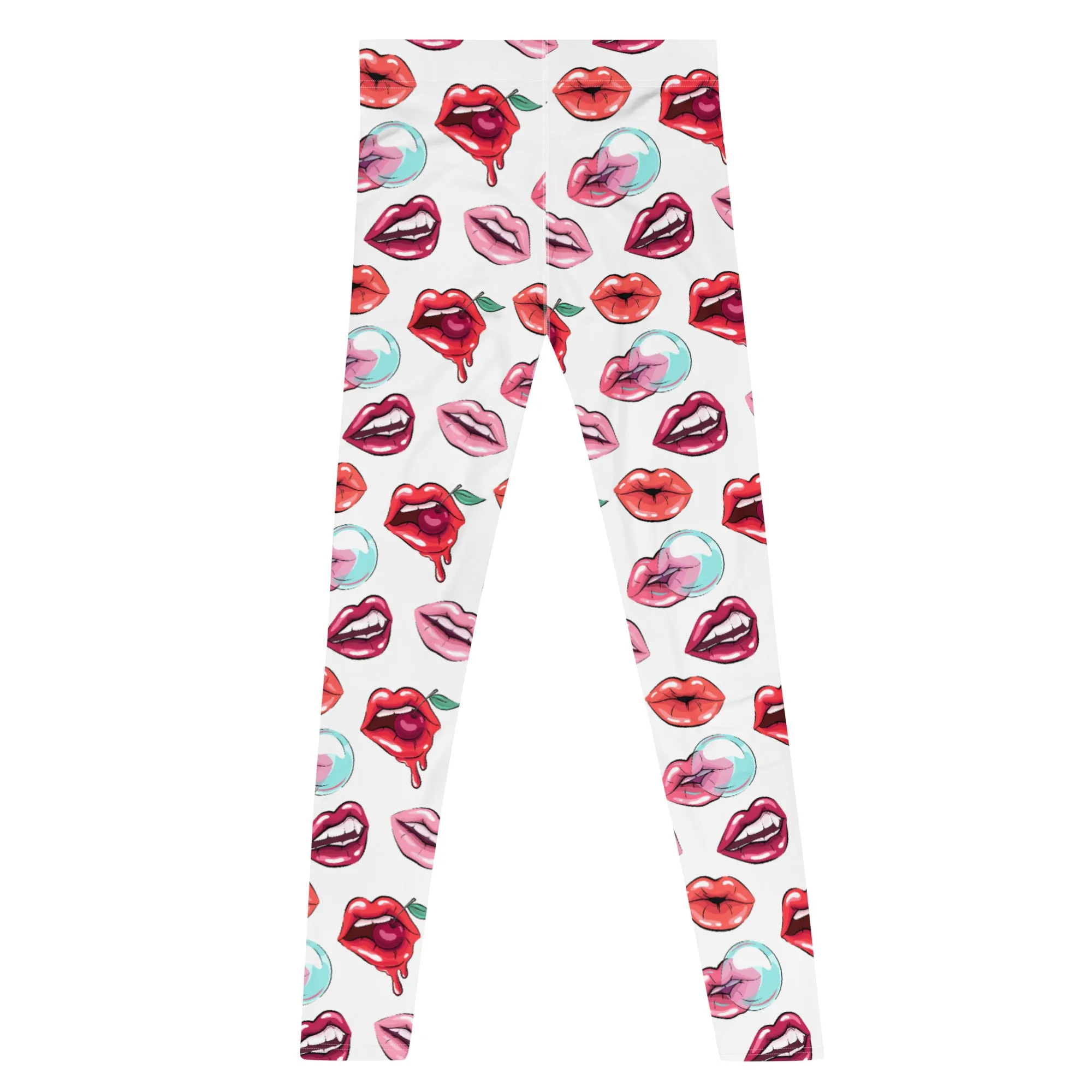 Pop Art Lips Men’s Leggings – Bold, Playful, and Perfect for Making a Statement