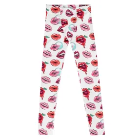 Pop Art Lips Men’s Leggings – Bold, Playful, and Perfect for Making a Statement