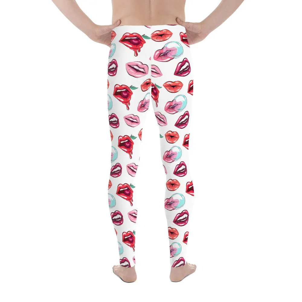 Pop Art Lips Men’s Leggings – Bold, Playful, and Perfect for Making a Statement