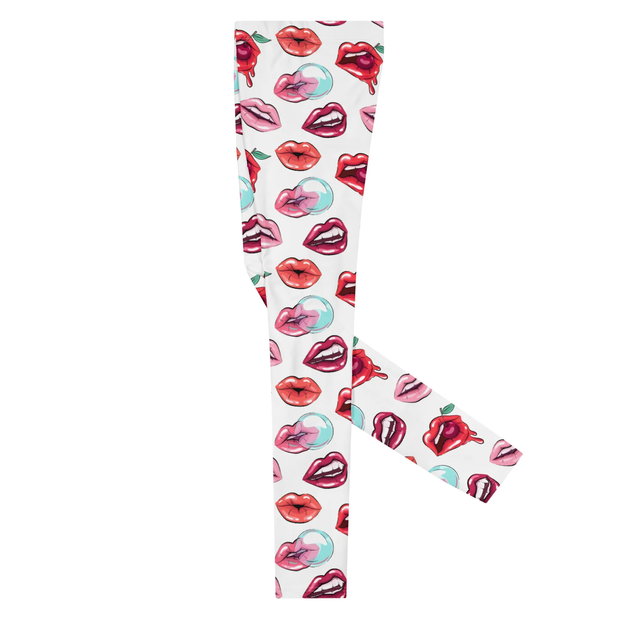 Pop Art Lips Men’s Leggings – Bold, Playful, and Perfect for Making a Statement