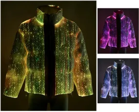 Premium end Technology LED Fiber Optic Light-Up Jacket Luminous Warm Coat for Men | JXT-1111