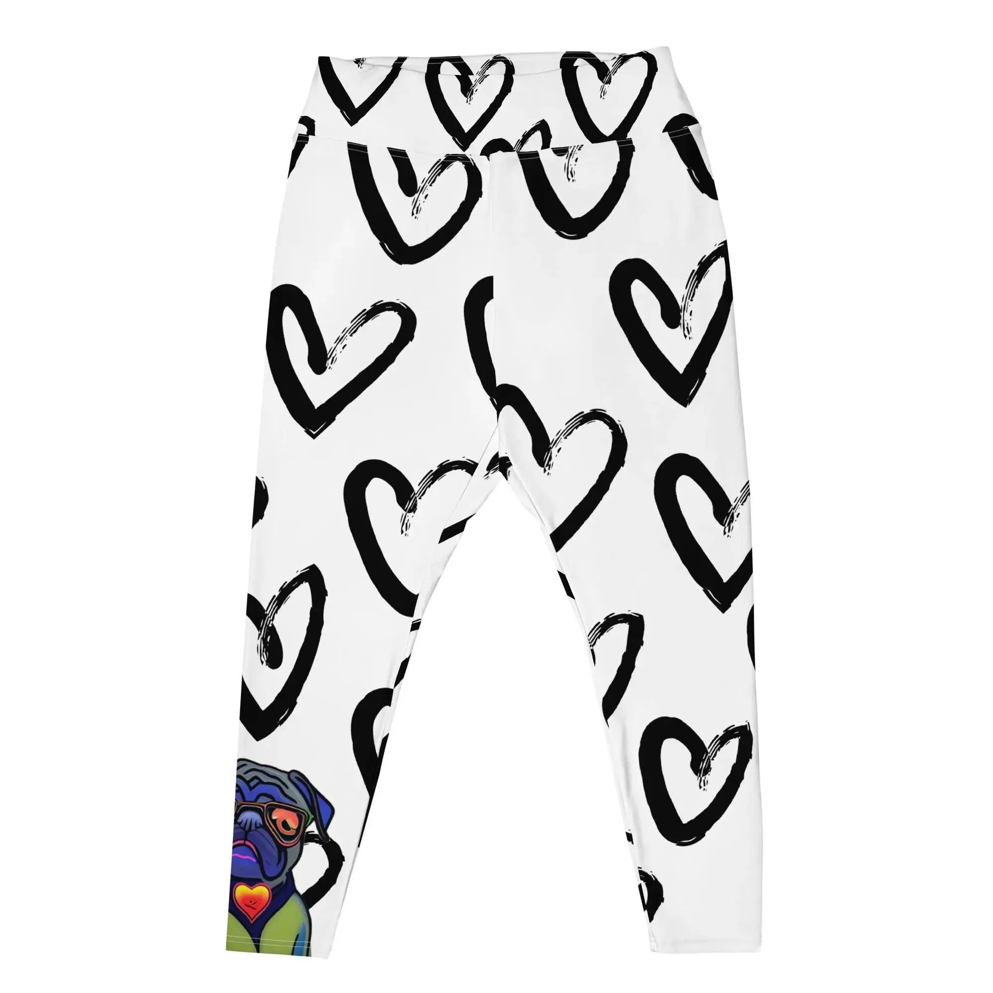 "Dog Lovers" Collection - All-Over Print Plus Size Leggings