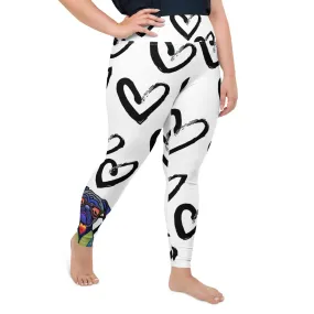 "Dog Lovers" Collection - All-Over Print Plus Size Leggings