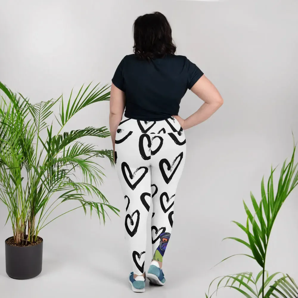 "Dog Lovers" Collection - All-Over Print Plus Size Leggings