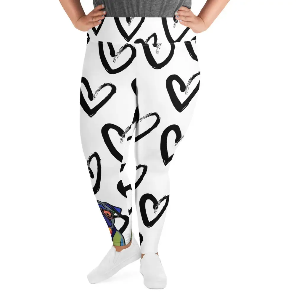 "Dog Lovers" Collection - All-Over Print Plus Size Leggings