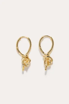 "Notsobig" Thread I - Recycled Gold Vermeil Earrings