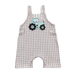 "Tractor Cutie" Boutique Boy's Romper