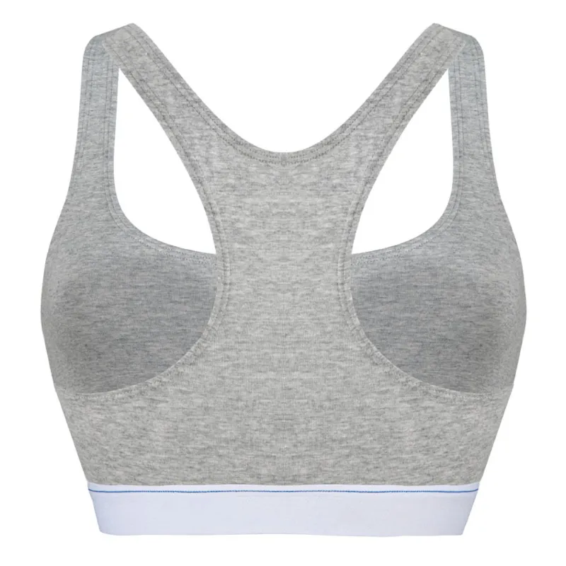 Racer Top Classic Crop Top Bra Grey - Champion