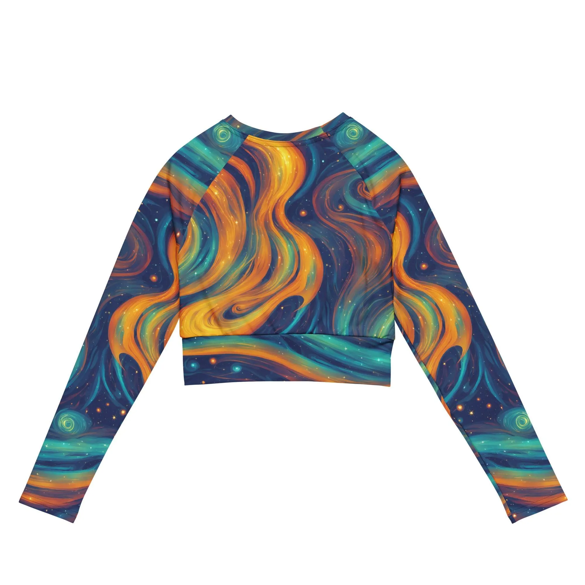 Recycled Long-sleeve Crop Top Stardust