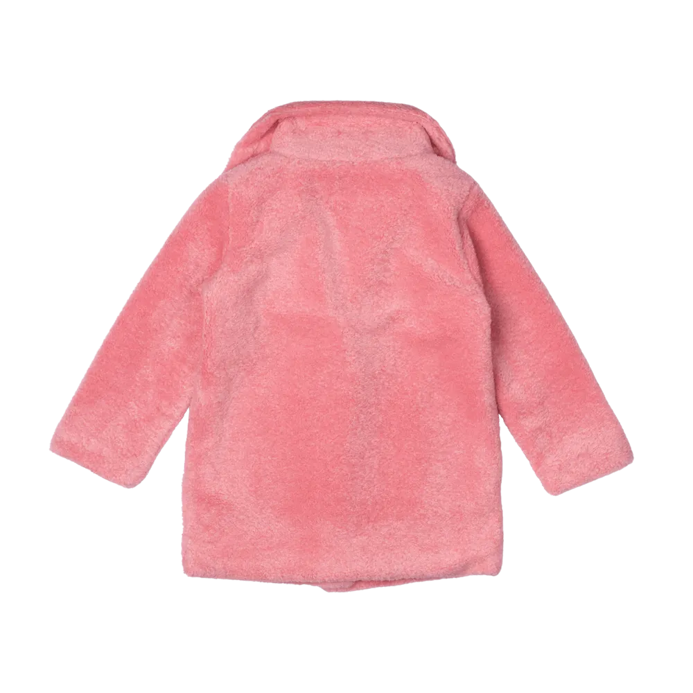 ROCK YOUR BABY - PINK FAUX SHERPA JACKET