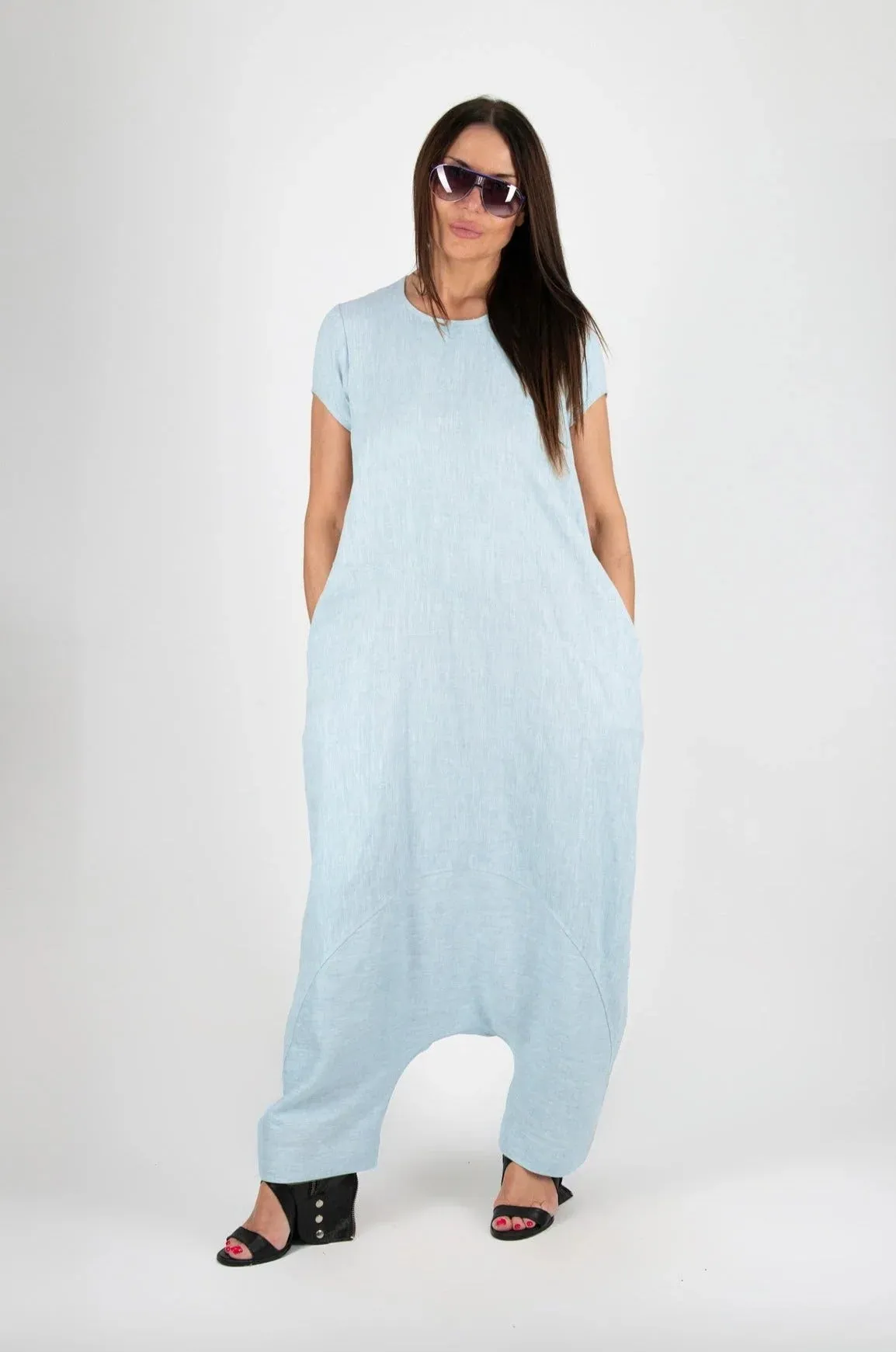 RUTH Harem Linen Jumpsuit