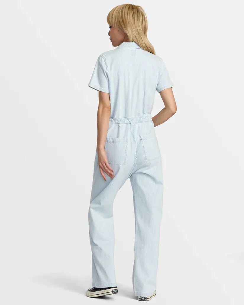 RVCA Spring Shift stripe jumpsuit