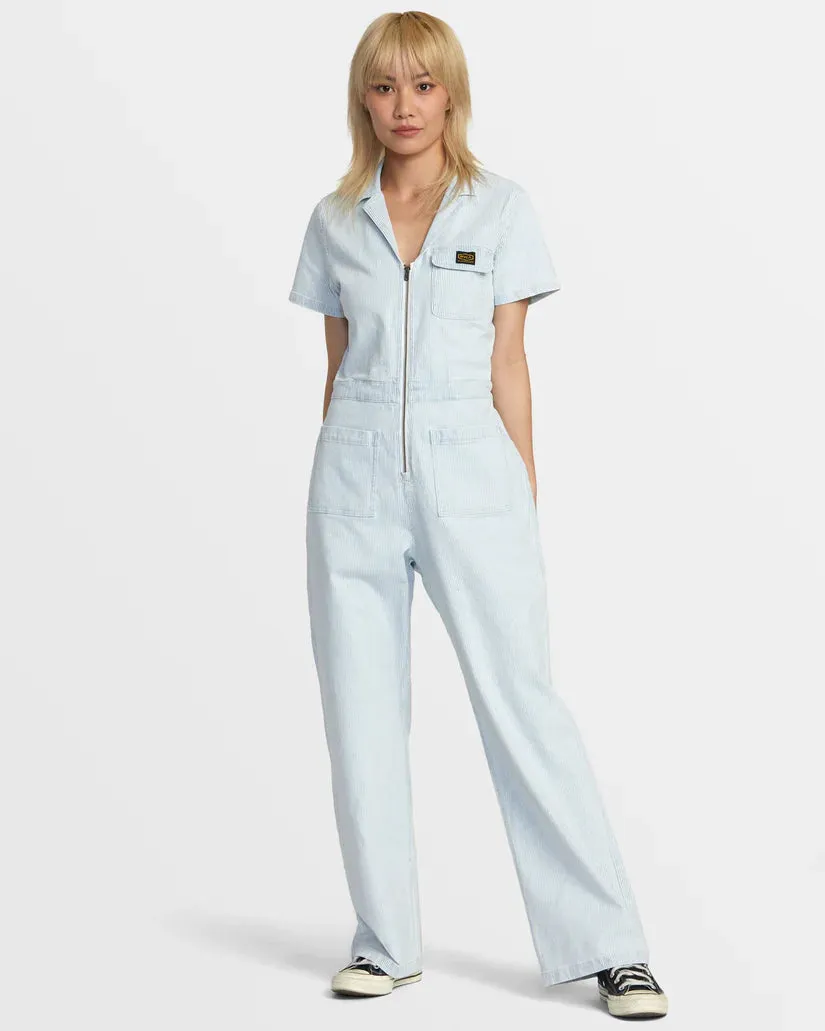 RVCA Spring Shift stripe jumpsuit